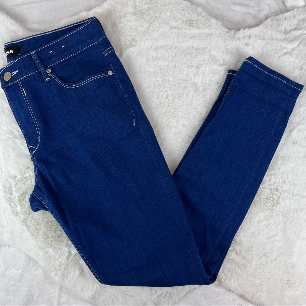 Express Bright Blue Skinny Denim Jeans - US Size 12